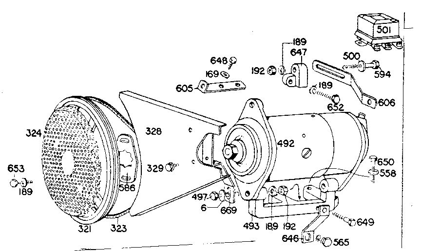 Generator Starter Diagram and Parts List for 19D-FB 0010 - 0030 Briggs and Stratton Engine